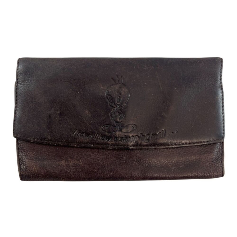 Vintage Looney Tunes Tweety Bird Leather Wallet